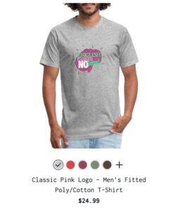 English Makes No Sense Men's Fitted Poly/Cotton T-Shirt